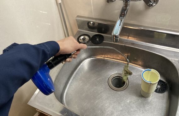 台所の排水溝つまり！久留米株式会社イマクル！！